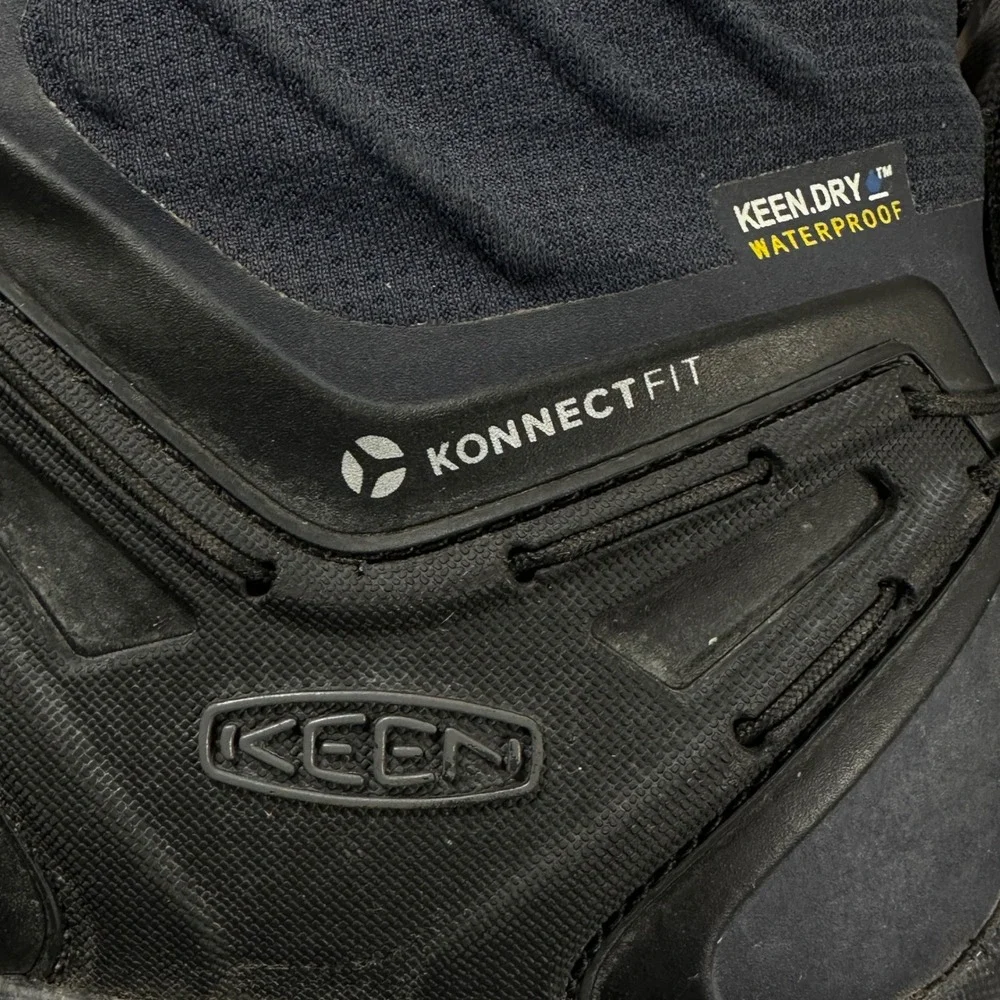 Keen‎ Venture Mid Hiking Boots Mens 11 Navy Waterproof KonnectFit Outdoors Rugid